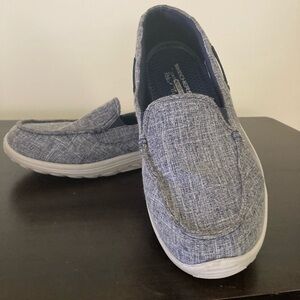 Skechers women’s Slip-On Loafers in Heathered Navy